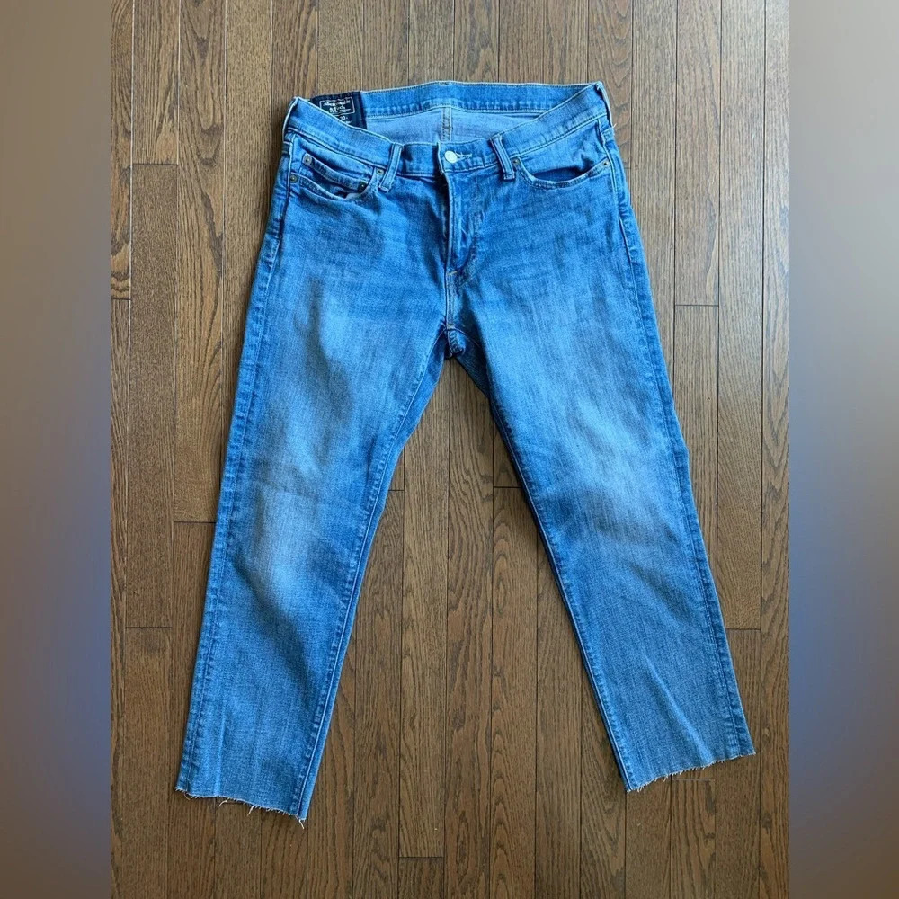 Abercrombie & Fitch Langdon Skinny Medium Wash Jeans Size 30 x 30 Hemmed - Picture 3 of 14